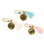 Μαρτυρικά Βάπτισης Πέτου με Χρυσό Κωνσταντινάτο και Χάντρες