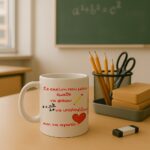 Κούπα Δώρο για τη Δασκάλα ή Δάσκαλο με έμαθε να Γράφω, να Υπολογίζω και να Αγαπώ - Image 3