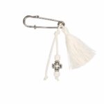 Μαρτυρικά Βάπτισης Πέτου με Ασημί Σταυρό και Φούντα - Image 3