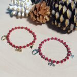 Βραχιόλι Γούρι 2026 Ελαστικό με Χάντρες τύπου SWAROVSKI