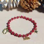 Βραχιόλι Γούρι 2026 Ελαστικό με Χάντρες τύπου SWAROVSKI - Image 2