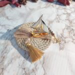 Γούρι 2026 Επιτραπέζιο χρυσό- ασημί Μεταλλικό Καράβι - Image 2