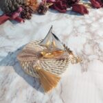 Γούρι 2026 Επιτραπέζιο χρυσό- ασημί Μεταλλικό Καράβι - Image 3