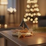 Γούρι 2026 Επιτραπέζιο χρυσό- ασημί Μεταλλικό Καράβι - Image 4