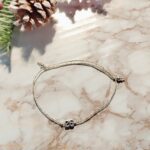 Βραχιόλι Γούρι 2026 με Γυαλιστερό κορδόνι και Επάργυρο 26 - Image 2