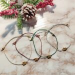 Βραχιόλι Γούρι 2026 με Γυαλιστερό κορδόνι και επίχρυσο 26