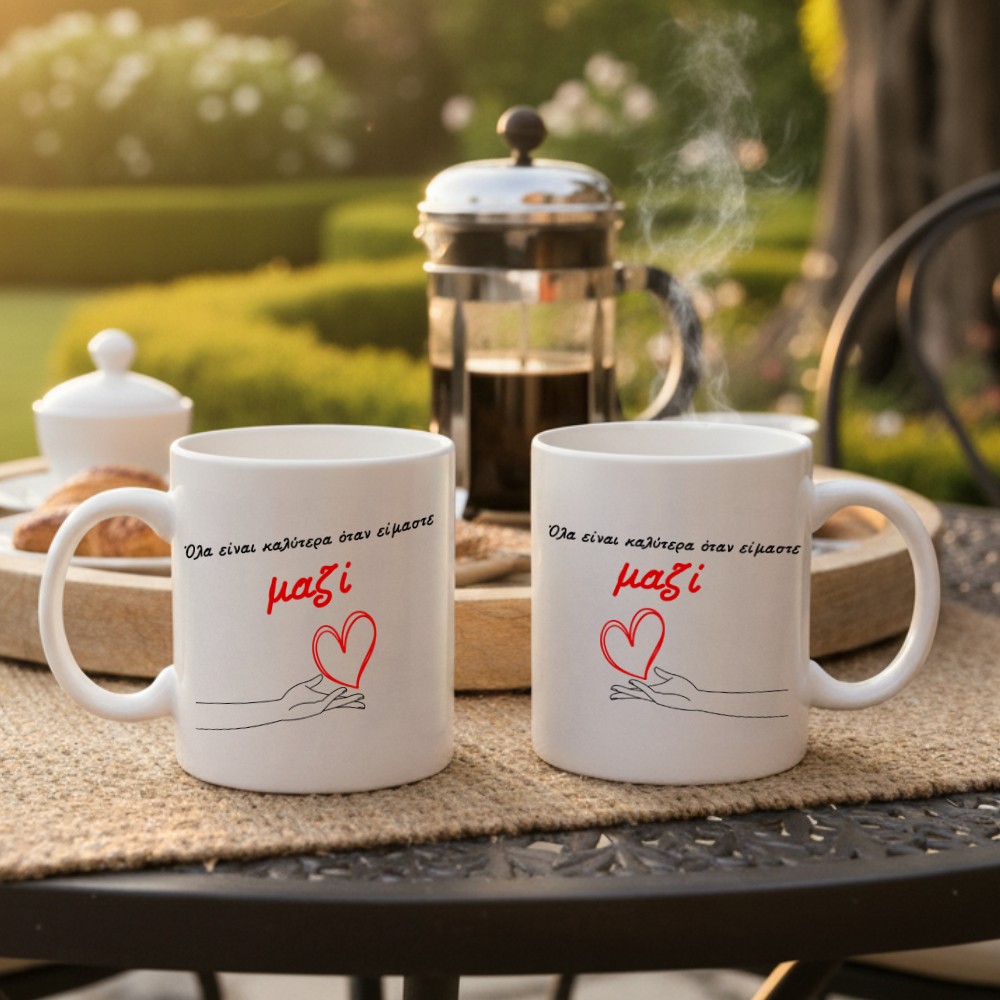 3032_17617535223.jpg Κούπα Δώρο για Εκείνην ή Εκείνον Όλα είναι Καλύτερα  Όταν Είμαστε Μαζί - Image 3