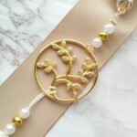 Γούρι 2026 με Χρυσό Μεταλλικό Δέντρο Ζωής με Λευκά στρας - Image 2