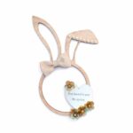 Διακοσμητικά Ξύλινα Αυτιά Λαγού με Πλέξι Καρδιά Δώρο για τη Δασκάλα