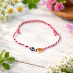 Μάρτης με χρυσό Διαμπερές Σταυρό και μπλε Μάτι - Image 2