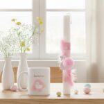 Πασχαλινή Λαμπάδα Κύκνος με Κούπα - Image 3