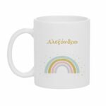 Πασχαλινή Λαμπάδα Ουράνιο Τόξο με Κούπα - Image 4