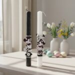 Πασχαλινές Λαμπάδες για Ζευγάρι Ασπρόμαυρο Mickey Mouse & Minnie Mouse - Image 2