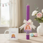 Πασχαλινή Λαμπάδα Πριγκίπισσα με Κούπα - Image 4