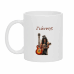 Πασχαλινή Λαμπάδα Ροκ Κιθαρίστας με Κούπα - Image 3