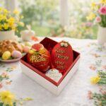 Πασχαλινό Σετ Δώρο για το Νονό με Κεραμικό Αυγό με Αρωματικό κερί & Πλέξι Μπρελόκ & Ξύλινο Αυγό - Image 7