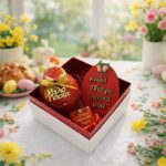 Πασχαλινό Σετ Δώρο για τη Γιαγιά με Κεραμικό Αυγό με Αρωματικό κερί & Πλέξι Μπρελόκ & Ξύλινο Αυγό - Image 6