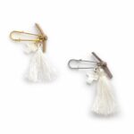 Μαρτυρικά Βάπτισης Πέτου με Λευκό Σταυρό και σουέτ δέρμα