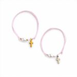 Μαρτυρικά Βάπτισης Βραχιόλι με Οβάλ Ακανόνιστη Χάντρα