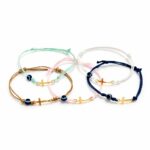 Μαρτυρικά Βάπτισης Βραχιόλι με Χρυσό Σταυρό