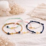 Μαρτυρικά Βάπτισης Βραχιόλι με Χρυσό Σταυρό - Image 2