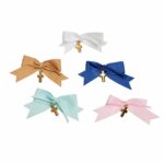 Μαρτυρικά Βάπτισης Πέτου με Μεταλλικό Χρυσό Σταυρό και Κορδέλα σε Καρφίτσα