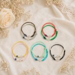 Μαρτυρικά Βάπτισης Βραχιόλι με Ασημί Διάτρητο Σταυρό - Image 2