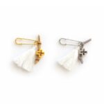 Μαρτυρικά Βάπτισης Πέτου με Σταυρό και φούντα σε φυσικό σουέτ δέρμα