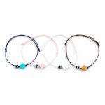 Μαρτυρικά Βάπτισης Βραχιόλι με Ξύλινο πλακέ Σταυρό