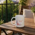 Κούπα Δώρο για τη Μαμά σε Στεφάνι Λουλουδιών Χρυσό - Image 3