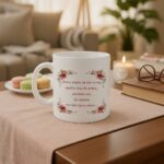 Κούπα Δώρο για τη Μαμά "Χίλιες φορές να σου το πω...." με Λουλούδια - Image 3