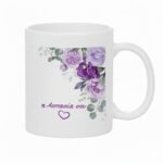 Κούπα Δώρο για τη Μαμά με Λιλά Λουλούδια - Image 2