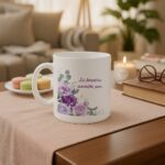 Κούπα Δώρο για τη Μαμά με Λιλά Λουλούδια - Image 3