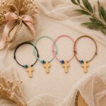 Μαρτυρικά Βάπτισης Βραχιόλι με Ξύλινο Φυσικό Σταυρό - Image 2