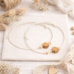 Μαρτυρικά Βάπτισης Βραχιόλι με Ξύλινο πλακέ Φυσικό Σταυρό - Image 2