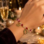 Βραχιόλι Γούρι 2027 με Χάντρες SWAROVSKI σε κόκκινο και λευκό - Image 2