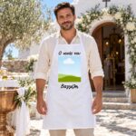 Λευκή Ποδιά Βάπτισης Η Νονά/Ο Νονός του... με την δική σας Εικόνα για αγόρι