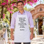 Λευκή Ποδιά Βάπτισης Τρελή Νονά/Νονός με Βάπτισε... για αγόρι